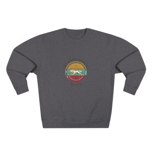 Vintage Surf Crewneck Sweatshirt — "Old School Athletics" Graphic