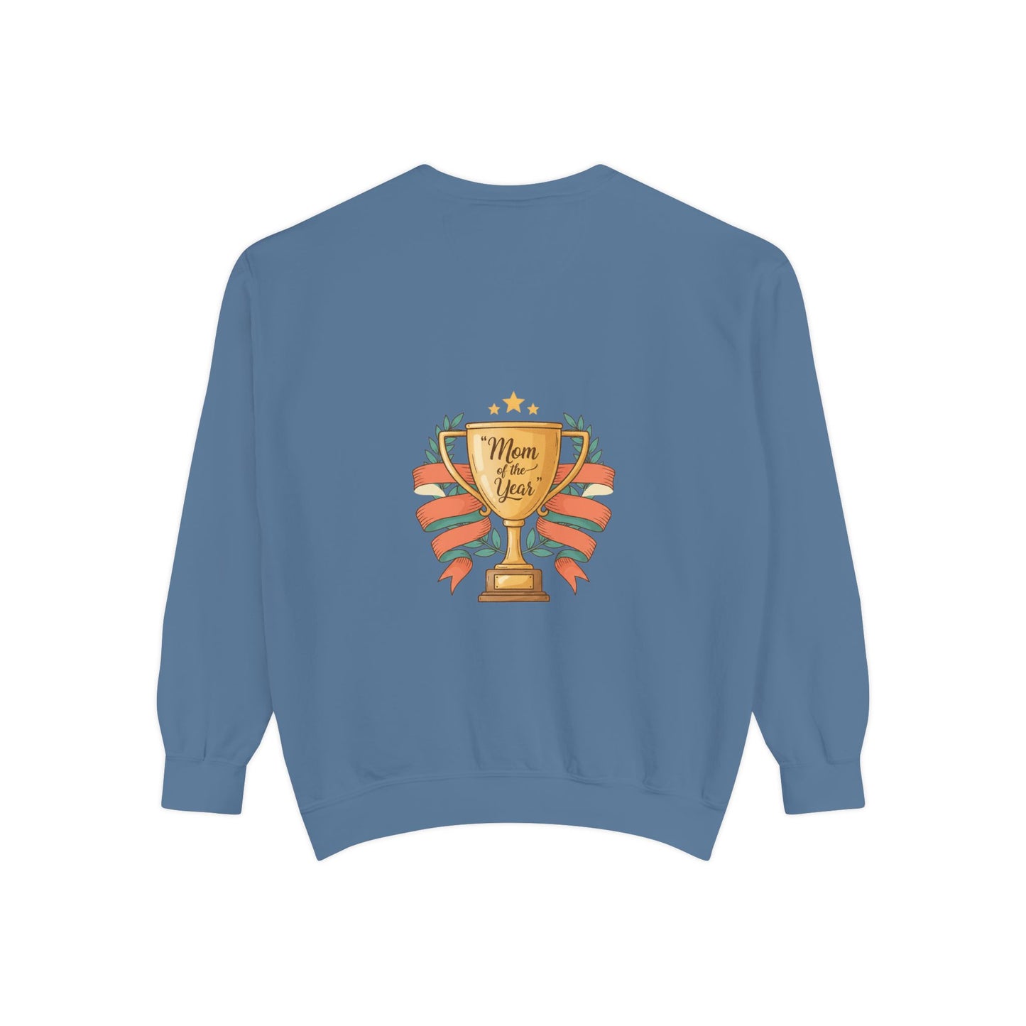 Sweatshirt — "Mom of the Year" Trophy Graphic Crewneck