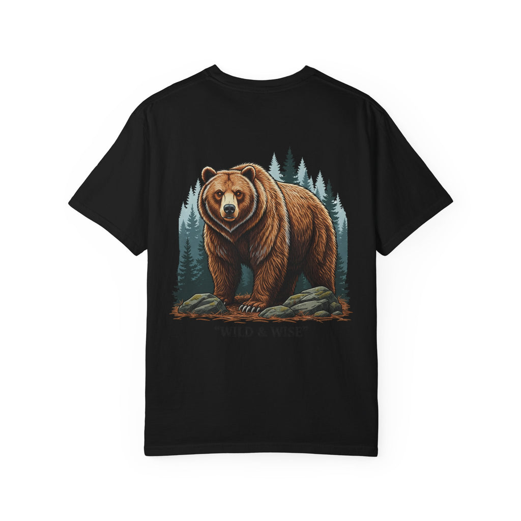 Bear Graphic T-Shirt — "Wild & Wise" Forest Adventure Tee