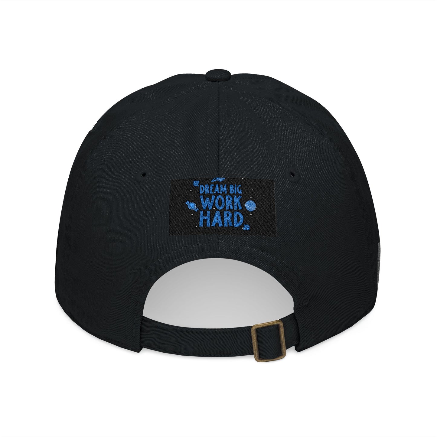 Organic Embroidered Baseball Cap — Dream Big Work Hard