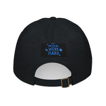 Organic Embroidered Baseball Cap — Dream Big Work Hard