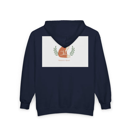Fox Mom Zip Hoodie — "Mother's Heart" Floral Fox Graphic