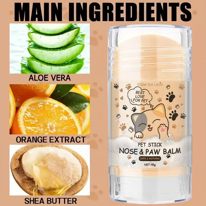 45g Dog Nose and Paw Pet Accessories Balm Dog Paw Cream Cats Dogs Paw Protector Cream Pet Feet Moisturizer Pet Crack Feet Repair - Merit Sell