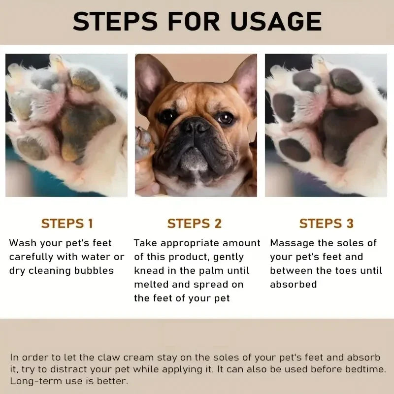 45g Dog Nose and Paw Pet Accessories Balm Dog Paw Cream Cats Dogs Paw Protector Cream Pet Feet Moisturizer Pet Crack Feet Repair - Merit Sell