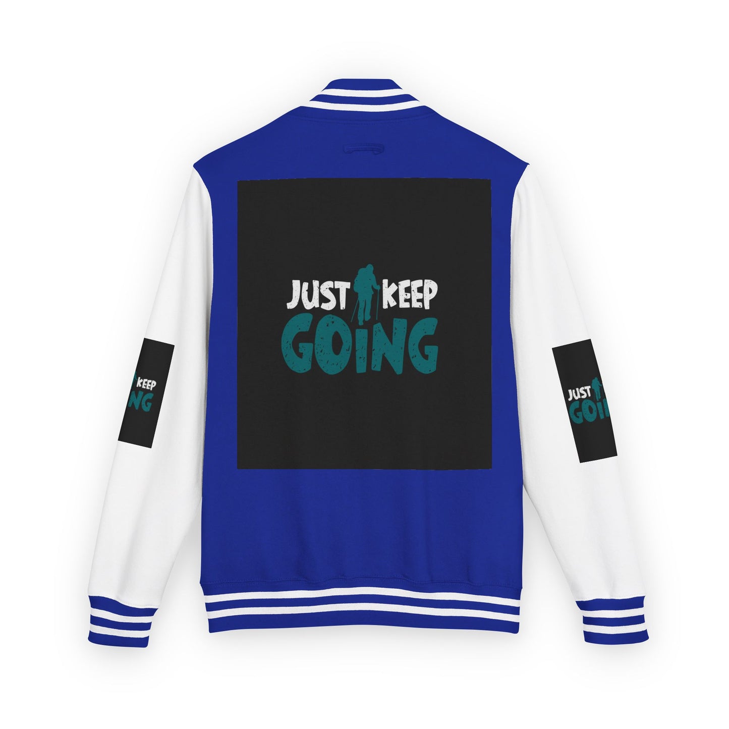 Letterman Jacket — "Just Keep Going" Motivational Varsity Jacket