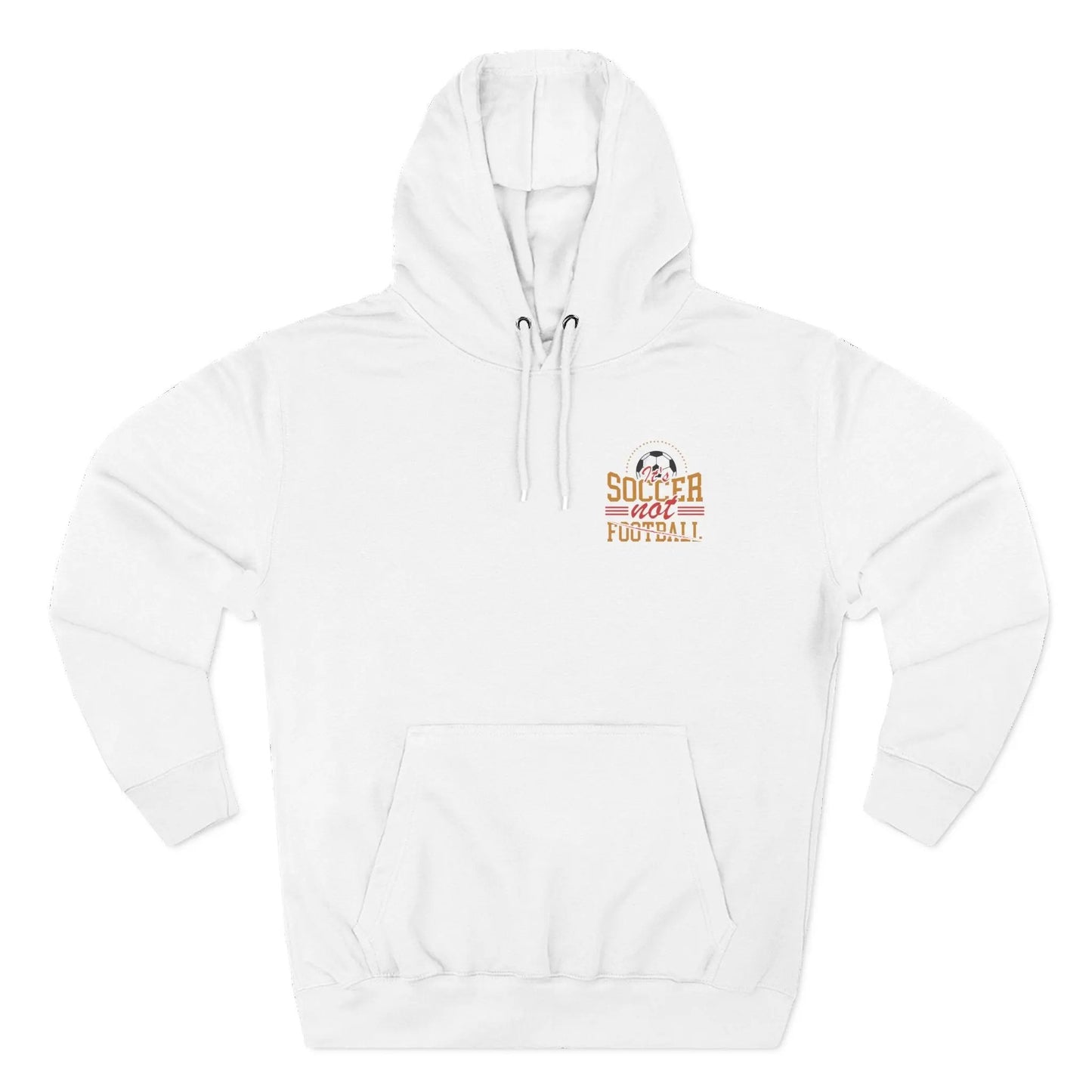 Soccer Not Football Hoodie — Retro Soccer Graphic Fleece Pullover - Merit Sell