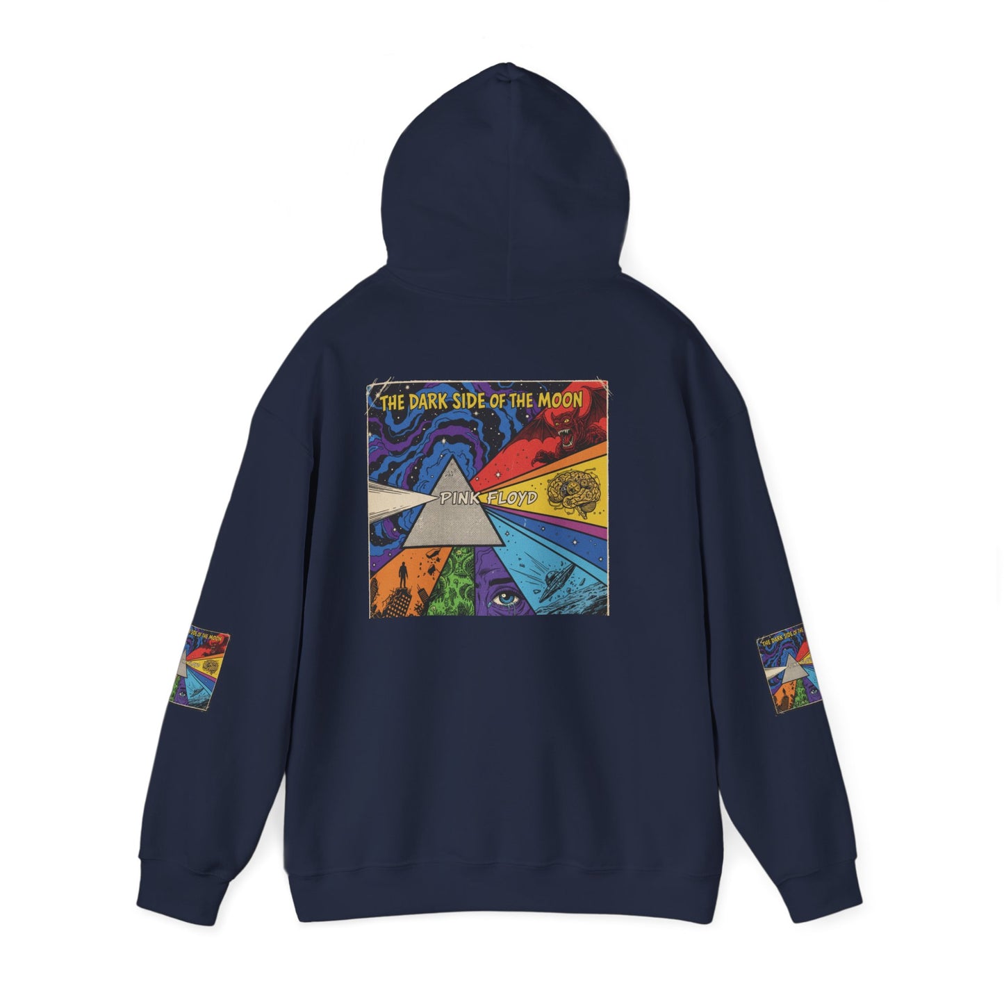 Psychedelic Prism Hoodie — Colorful Surreal Art Pullover