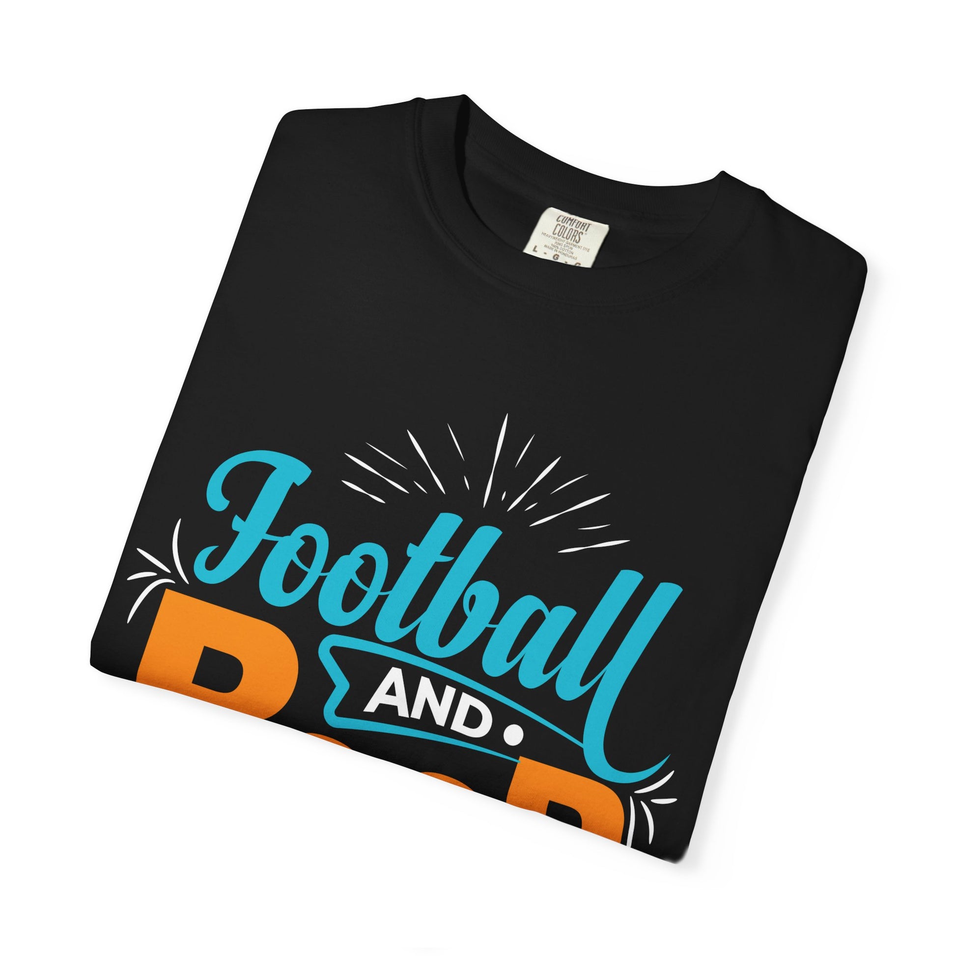 Football and Beer T-Shirt – "Football and Beer Is All I Need" Graphic Tee - Merit Sell