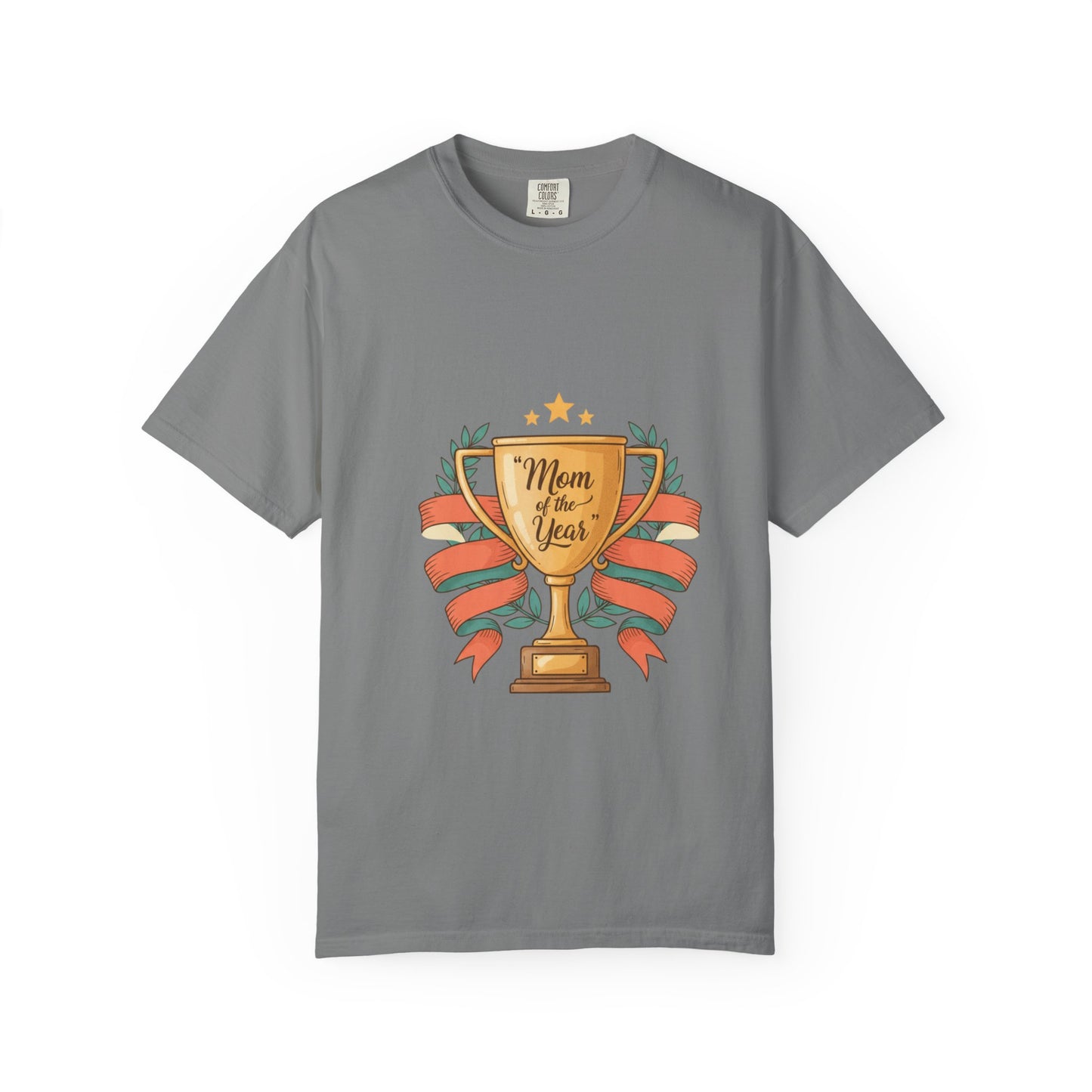 Mom of the Year T-Shirt — Trophy Design Mother's Day Tee