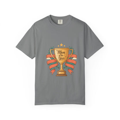 Mom of the Year T-Shirt — Trophy Design Mother's Day Tee