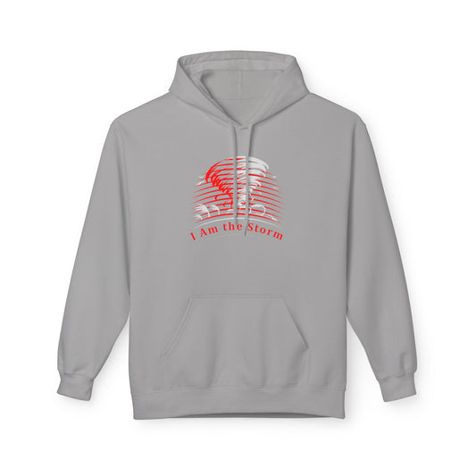 I Am the Storm Hoodie — Red Tornado Graphic Hoodie Merit Sell