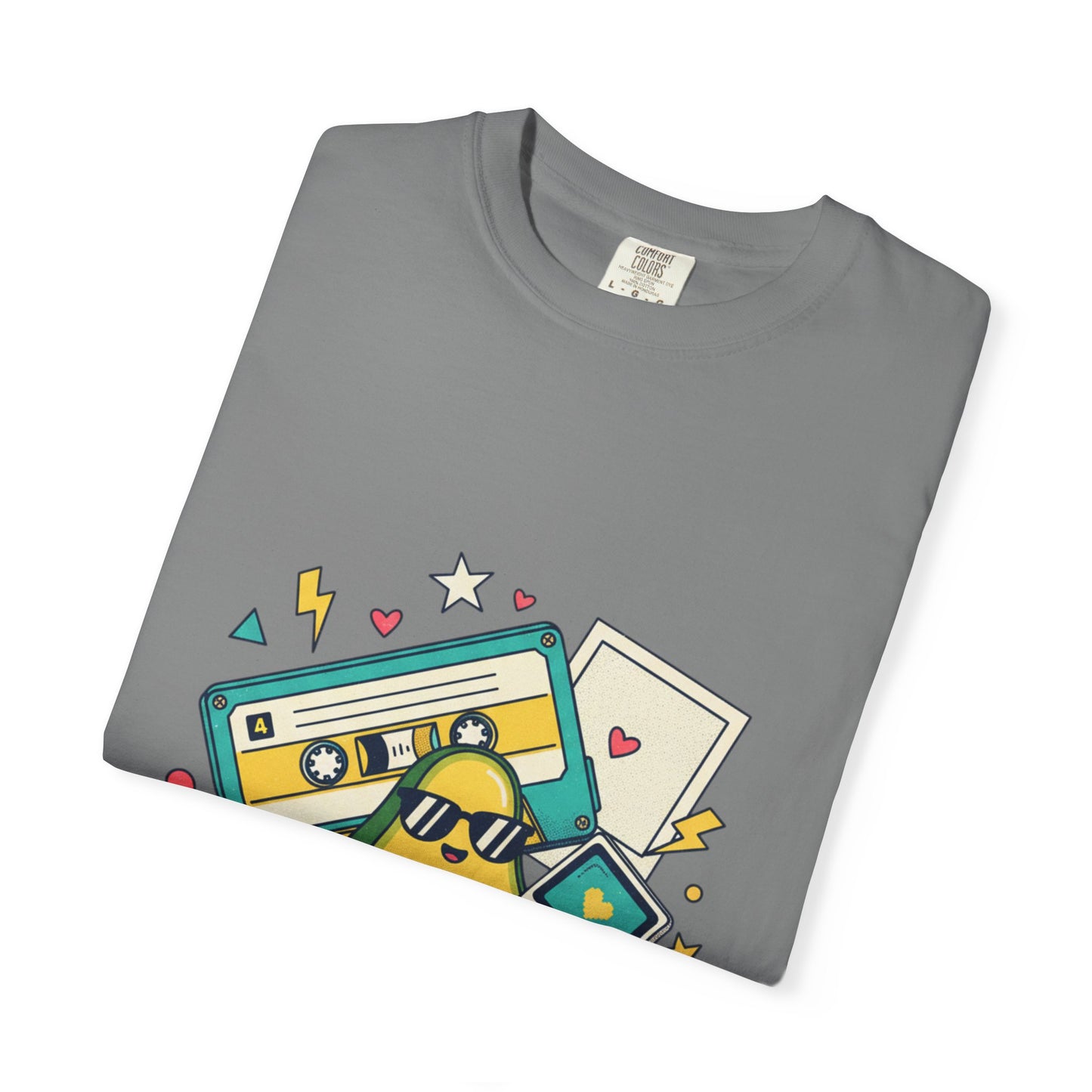 Good Vibes Only T-Shirt — Retro Cassette & Emojis Graphic Tee