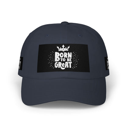 Dad Cap — "Born to Be Great" Crown Baseball Hat