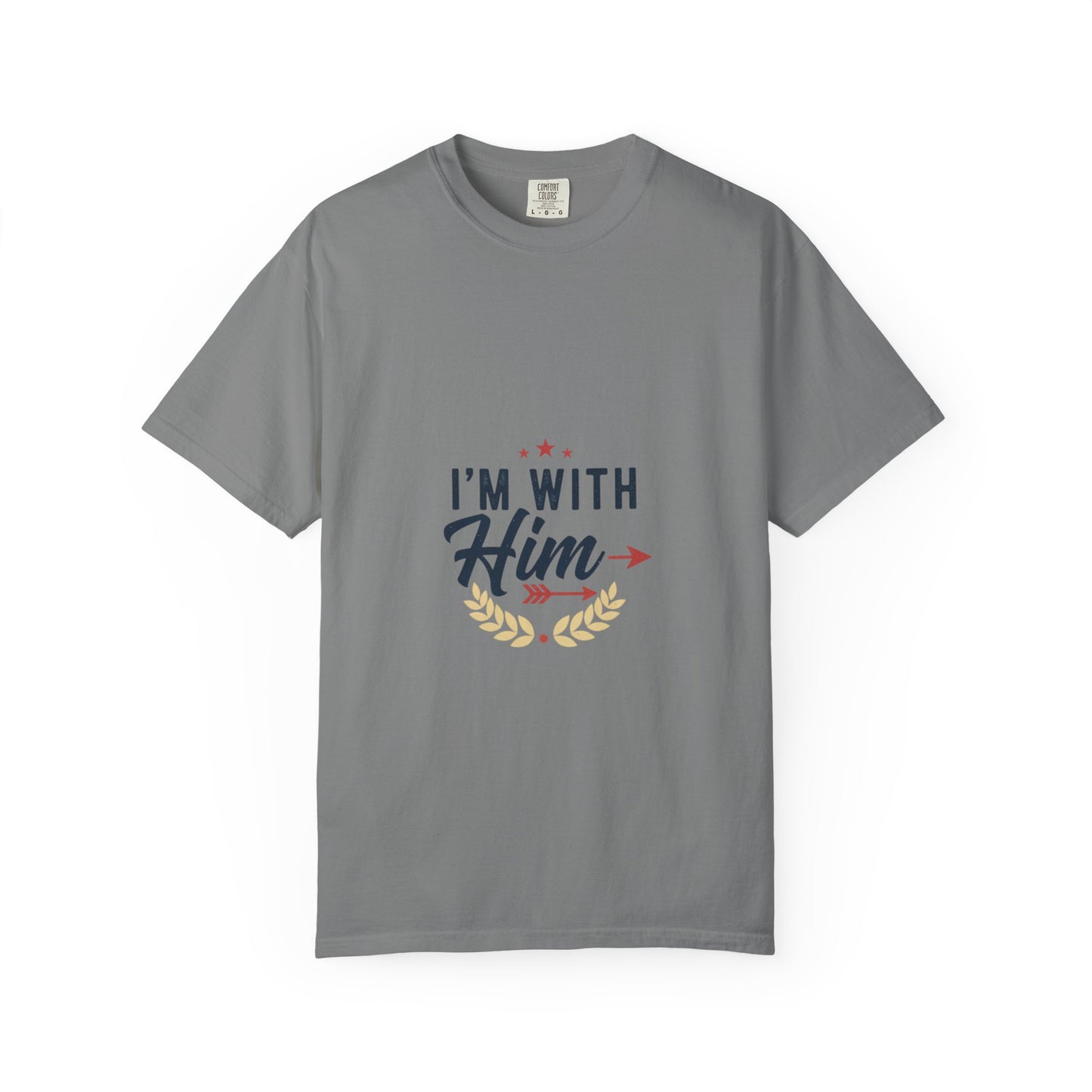 I'm With Him T-Shirt — Patriotic Couple Arrow Graphic Tee