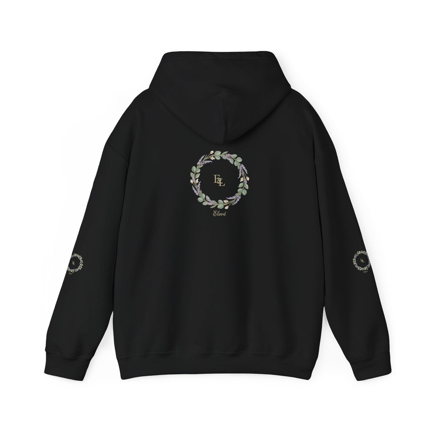 Floral Wreath 'Love' Hoodie — Cozy Botanical Pullover
