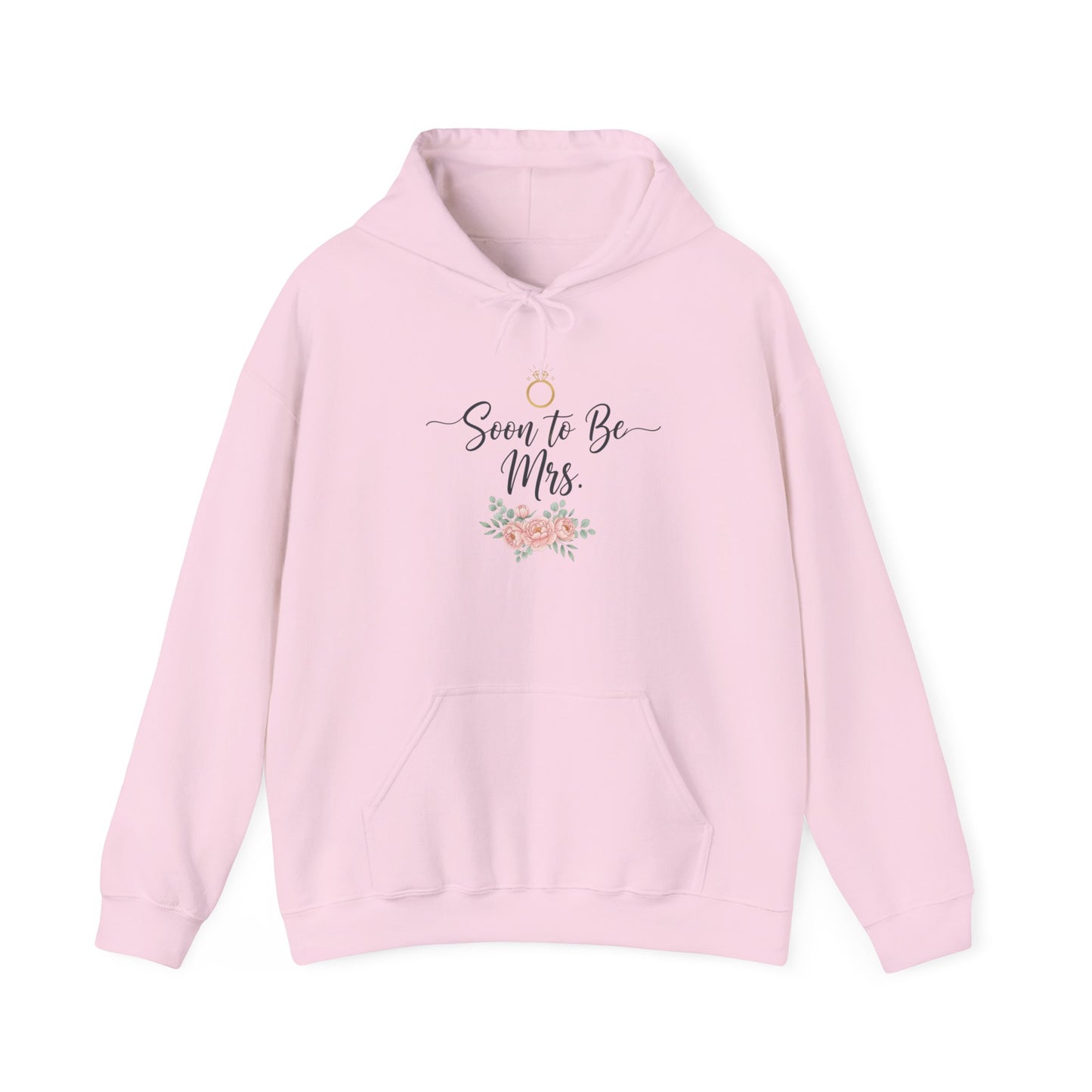 Soon to Be Mrs. Hoodie — Bridal Engagement Sweatshirt with Ring & Floral Design