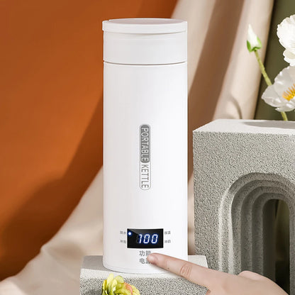 500ML Portable Electric Kettles Quick Boiling Tea Coffee Kettle Travel Boil Water Keep Warm Appliances Thermo Anti-Scald Bottle - Merit Sell