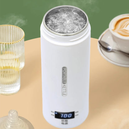 500ML Portable Electric Kettles Quick Boiling Tea Coffee Kettle Travel Boil Water Keep Warm Appliances Thermo Anti-Scald Bottle - Merit Sell