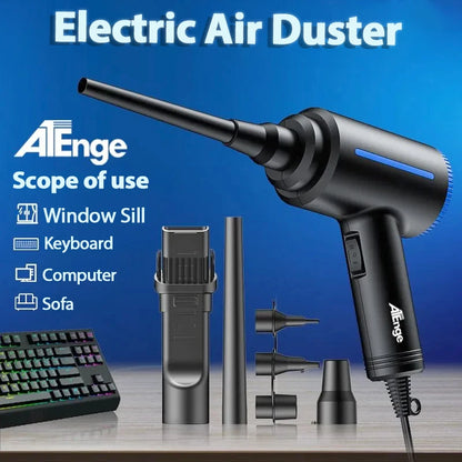 500W Electric Air Duster, Air Blower Replaces Canned Air Spray for PC Computer Keyboard Cleaner Compressed Air Can Duster - Merit Sell