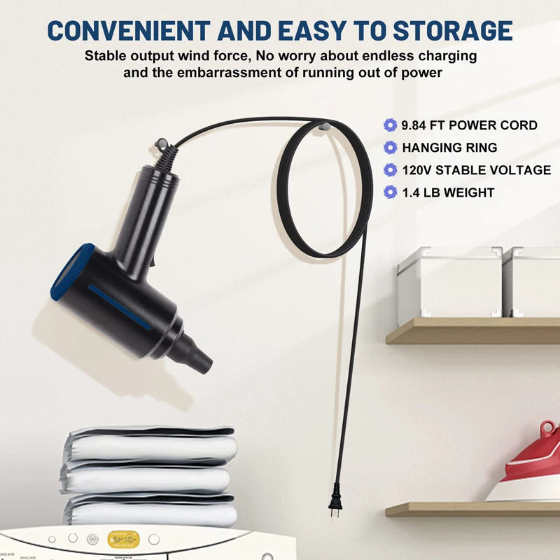 500W Electric Air Duster, Air Blower Replaces Canned Air Spray for PC Computer Keyboard Cleaner Compressed Air Can Duster - Merit Sell