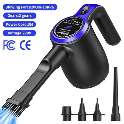 500W Electric Air Duster, Air Blower Replaces Canned Air Spray for PC Computer Keyboard Cleaner Compressed Air Can Duster - Merit Sell