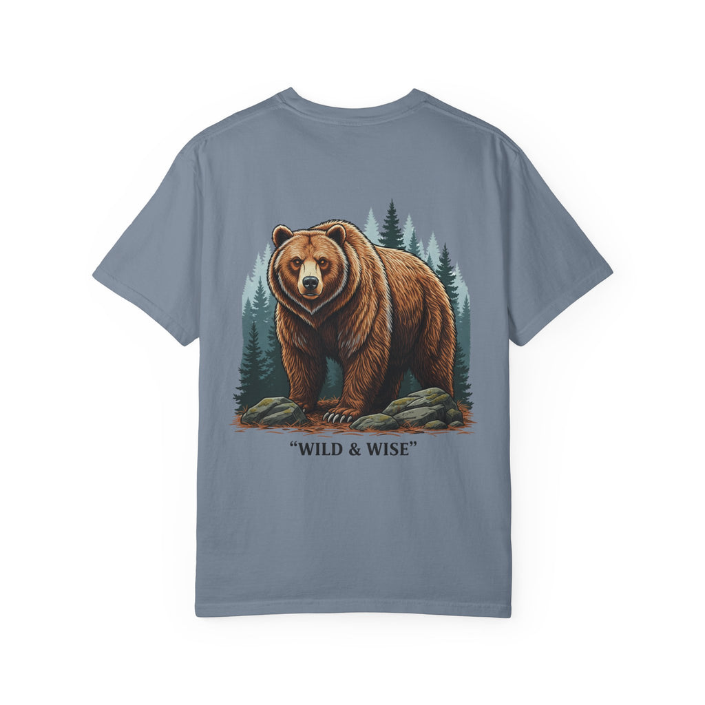 Bear Graphic T-Shirt — "Wild & Wise" Forest Adventure Tee