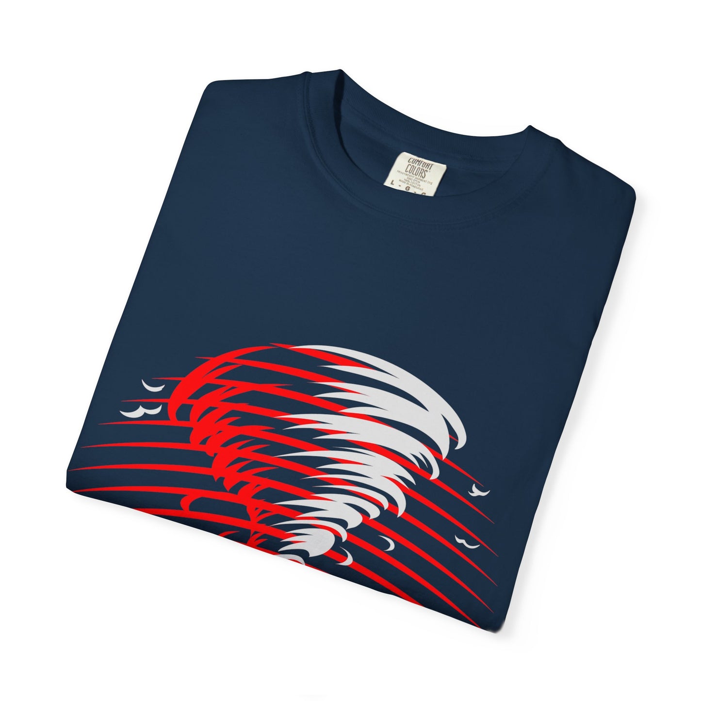 I Am the Storm T-Shirt — Bold Red Tornado Graphic Tee