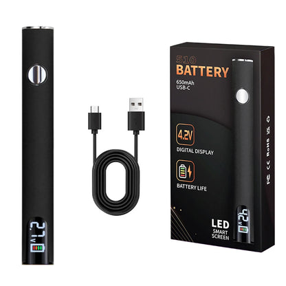 510 Thread Battery Cart Pen Adjustable Voltage Digital 510 Electric Soldering Iron 650mAh Battery Electric Soldering Iron Pen - Merit Sell