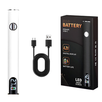 510 Thread Battery Cart Pen Adjustable Voltage Digital 510 Electric Soldering Iron 650mAh Battery Electric Soldering Iron Pen - Merit Sell