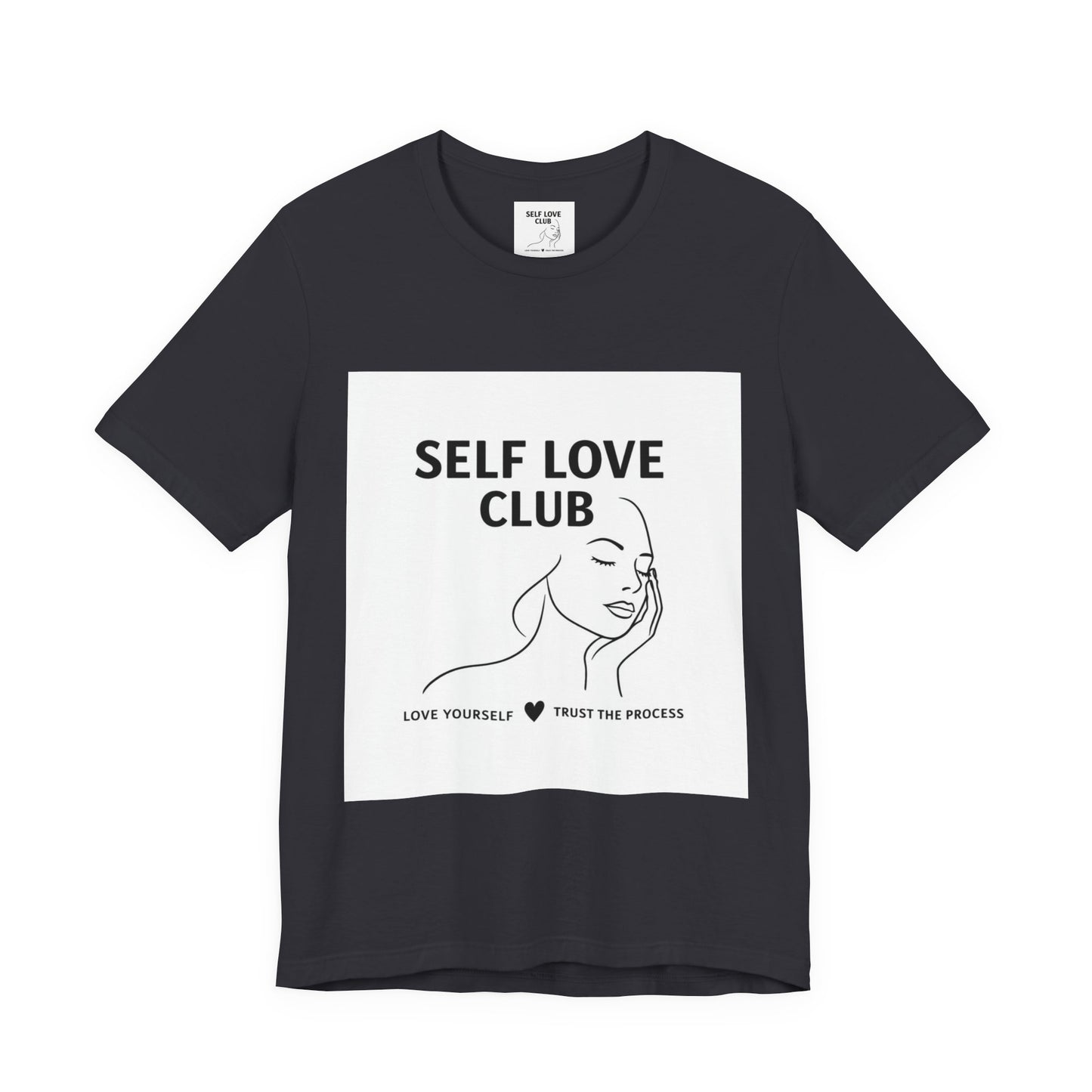 Self Love Club Tee — Minimal Line Art Women’s Wellness T-Shirt