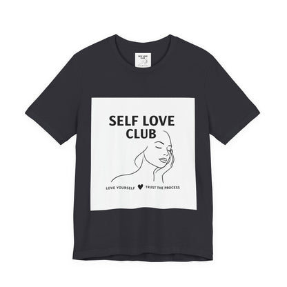 Self Love Club Tee — Minimal Line Art Women’s Wellness T-Shirt