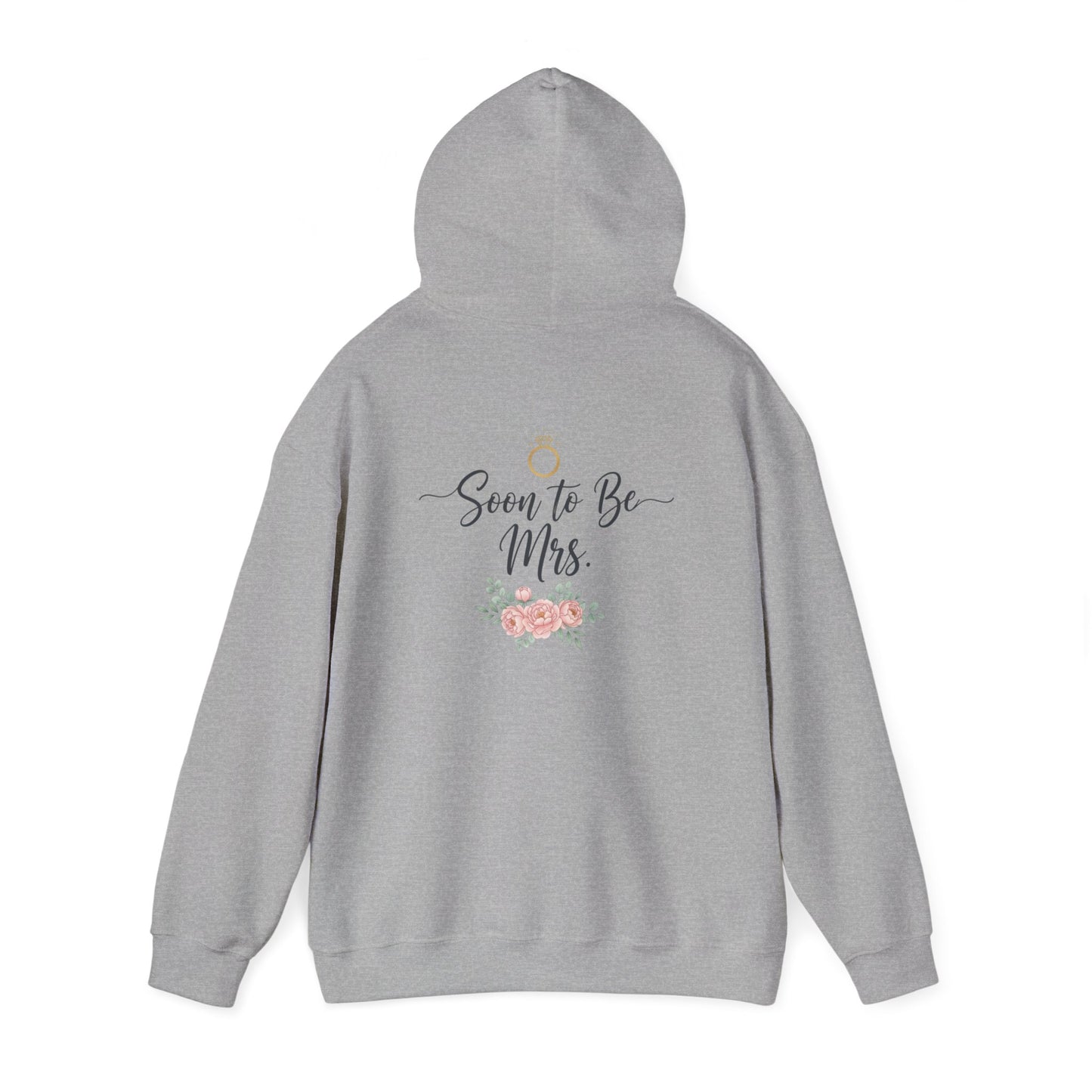 Soon to Be Mrs. Hoodie — Bridal Engagement Sweatshirt with Ring & Floral Design