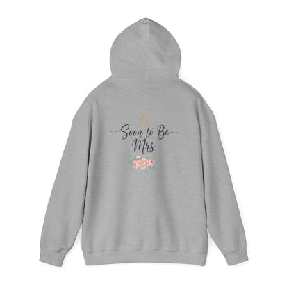 Soon to Be Mrs. Hoodie — Bridal Engagement Sweatshirt with Ring & Floral Design