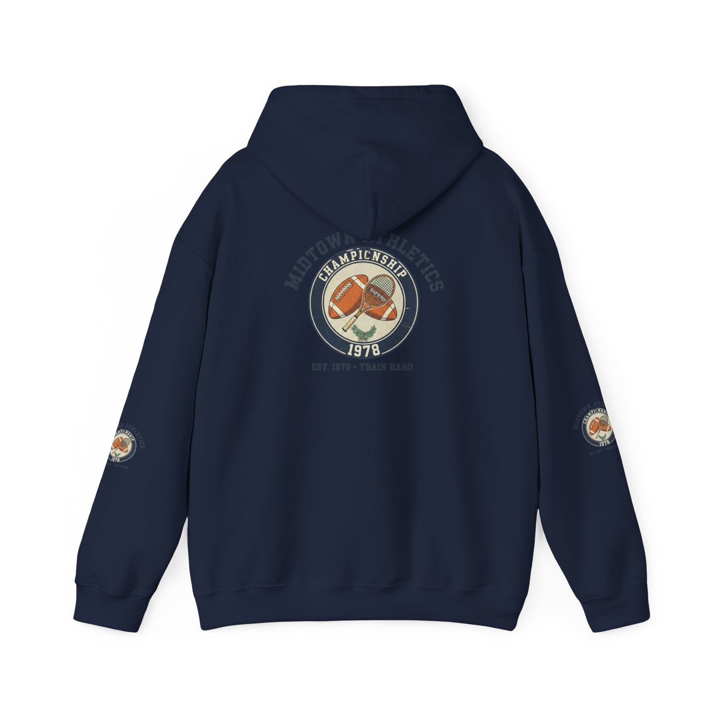 Athletic Hoodie — Midtown Athletics '78 Vintage Running Club Sweatshirt