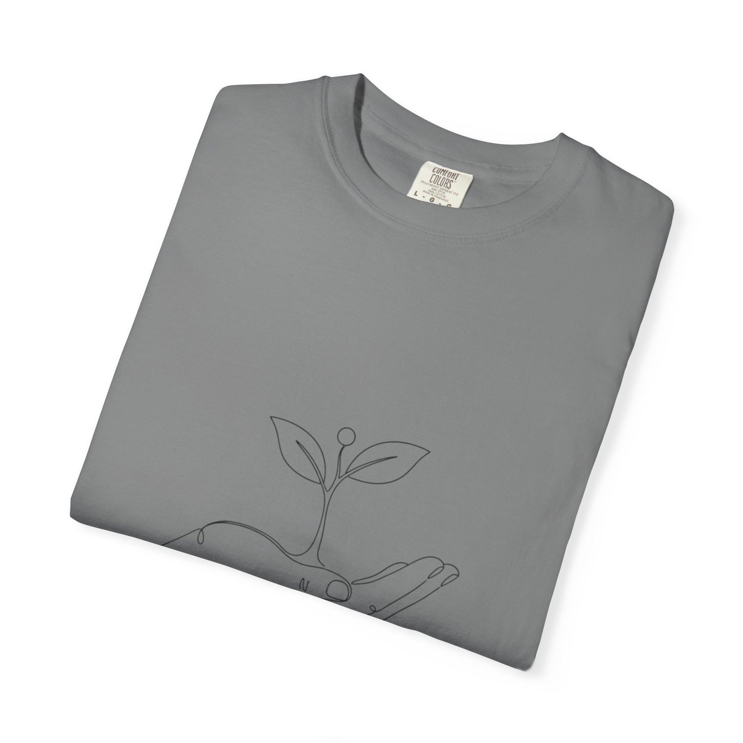 Plant Handline T-Shirt — Minimalist Eco Growth Tee