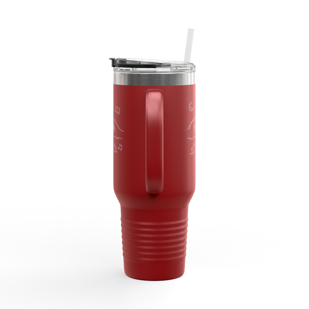 40oz Insulated Travel Mug — Heart & Home Sketch Design