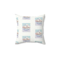 Cloud Pattern Faux Suede Pillow — Pastel Dream Decorative Throw Pillow