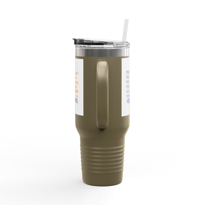 40oz Insulated Travel Mug — "You Are Enough" Motivational Tumbler
