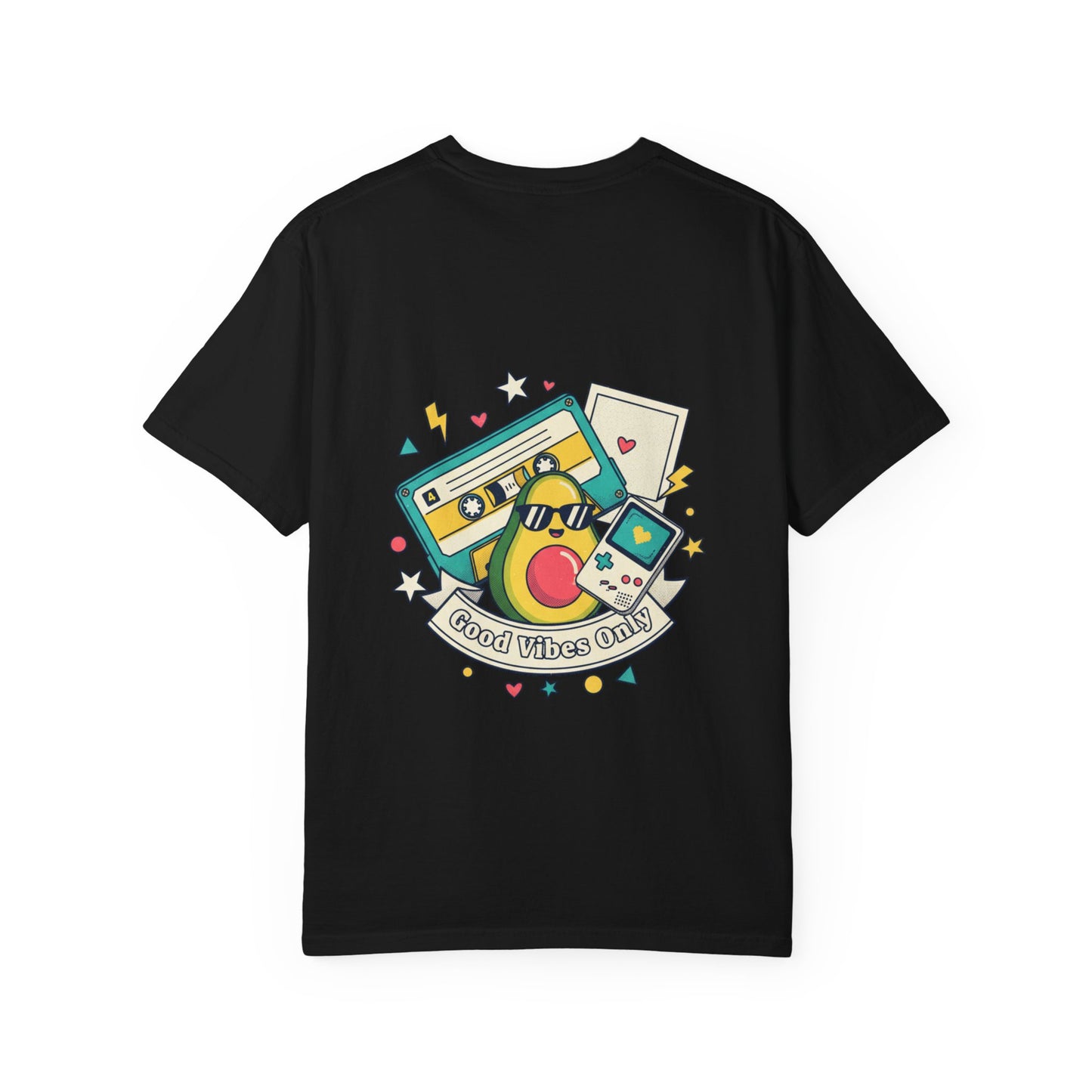 Good Vibes Only T-Shirt — Retro Cassette & Emojis Graphic Tee