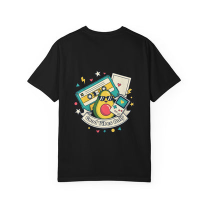Good Vibes Only T-Shirt — Retro Cassette & Emojis Graphic Tee