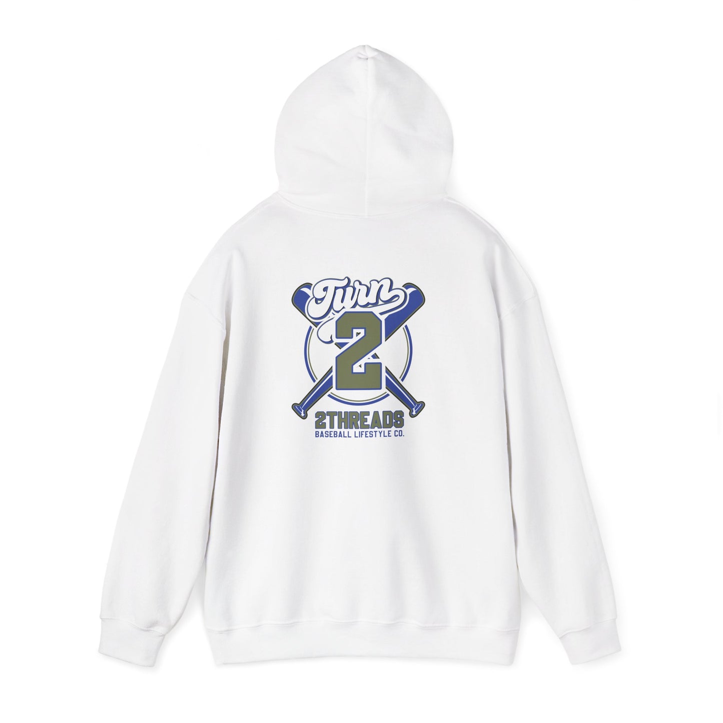 Baseball 2Threads Hoodie — Vintage Sport Logo Pullover - Merit Sell