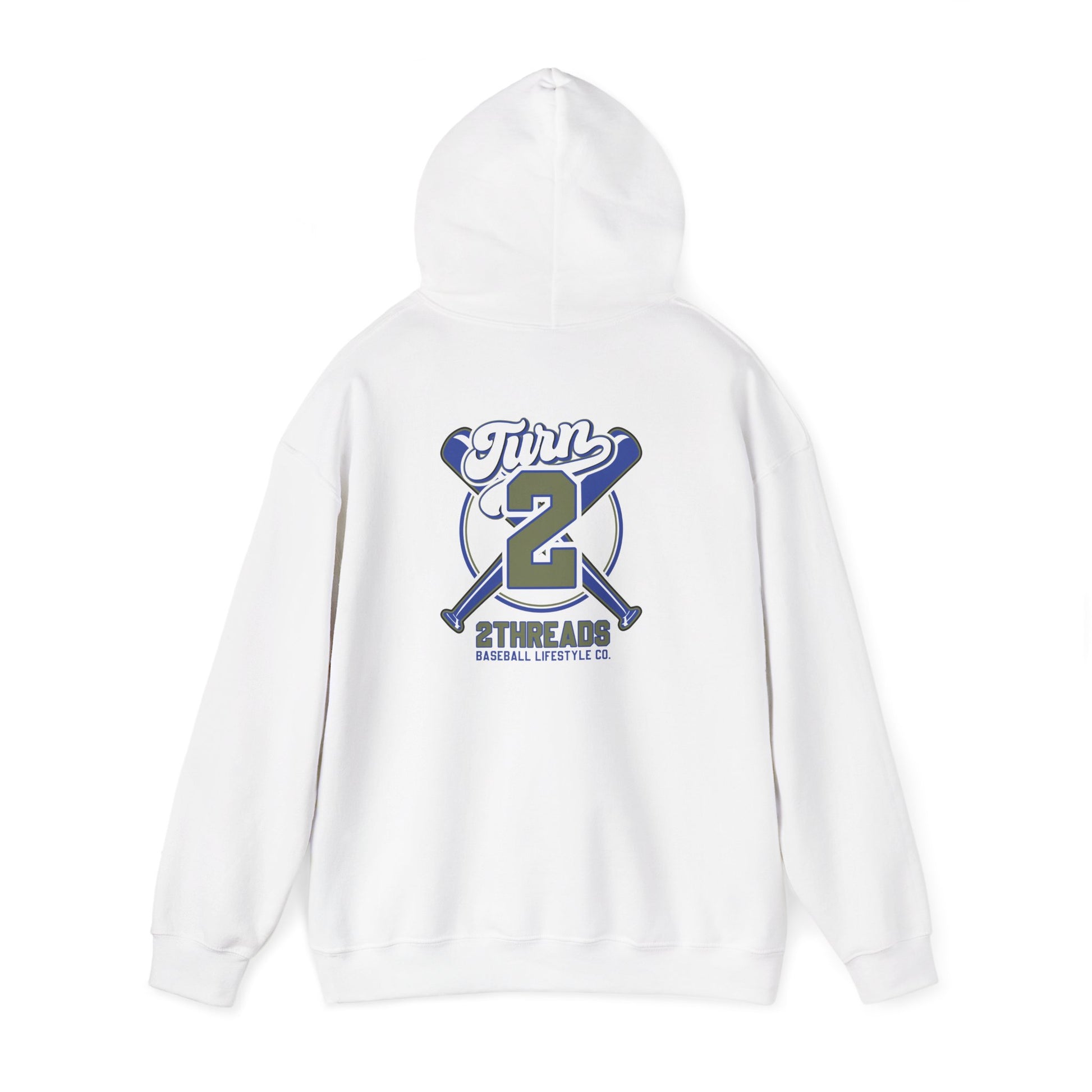 Baseball 2Threads Hoodie — Vintage Sport Logo Pullover - Merit Sell