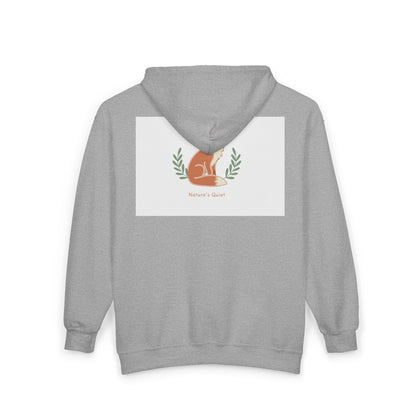 Fox Mom Zip Hoodie — "Mother's Heart" Floral Fox Graphic