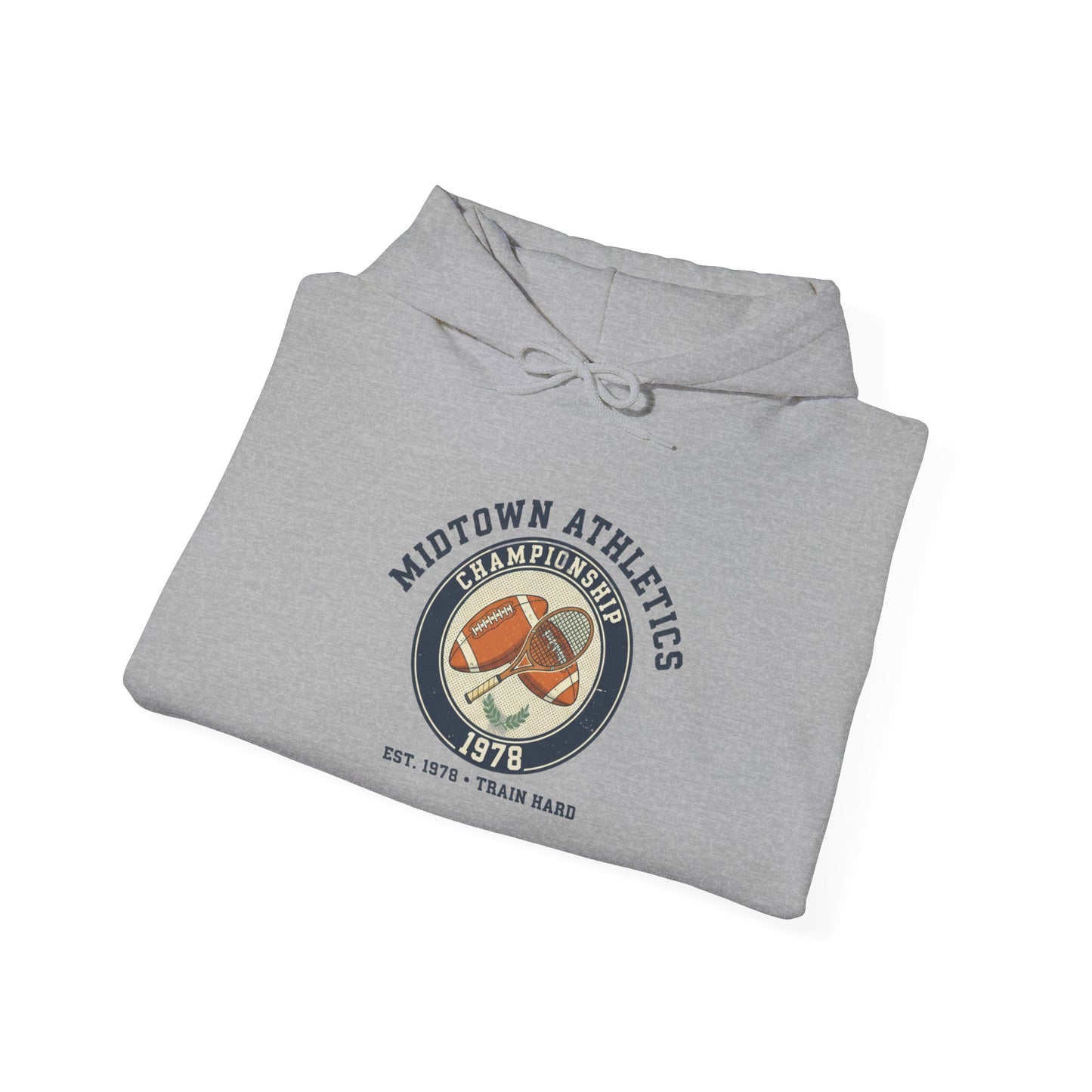 Athletic Hoodie — Midtown Athletics '78 Vintage Running Club Sweatshirt