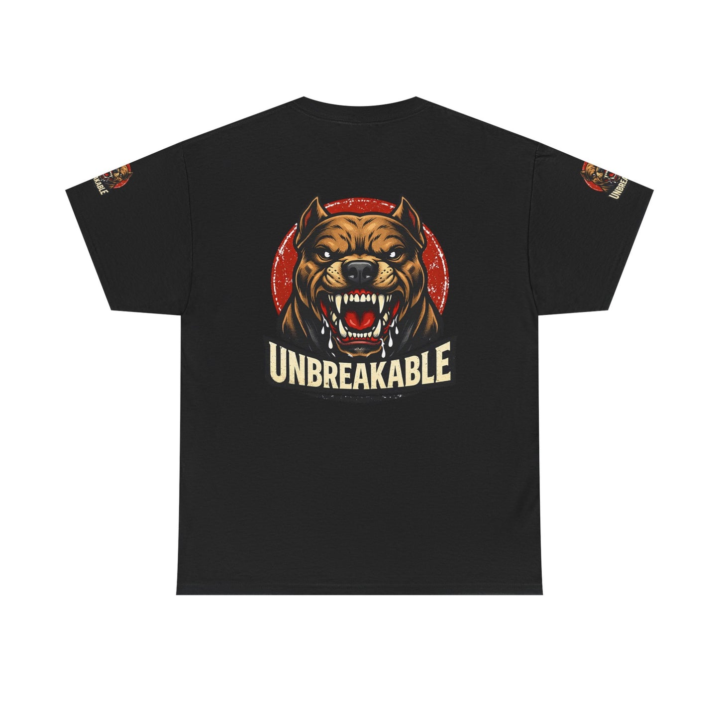 Unbreakable Pitbull Tee — Fierce Dog Graphic T-Shirt