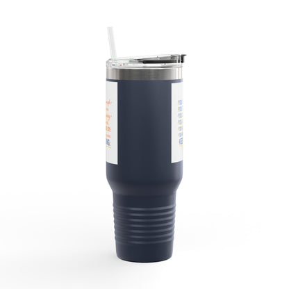 40oz Insulated Travel Mug — "You Are Enough" Motivational Tumbler