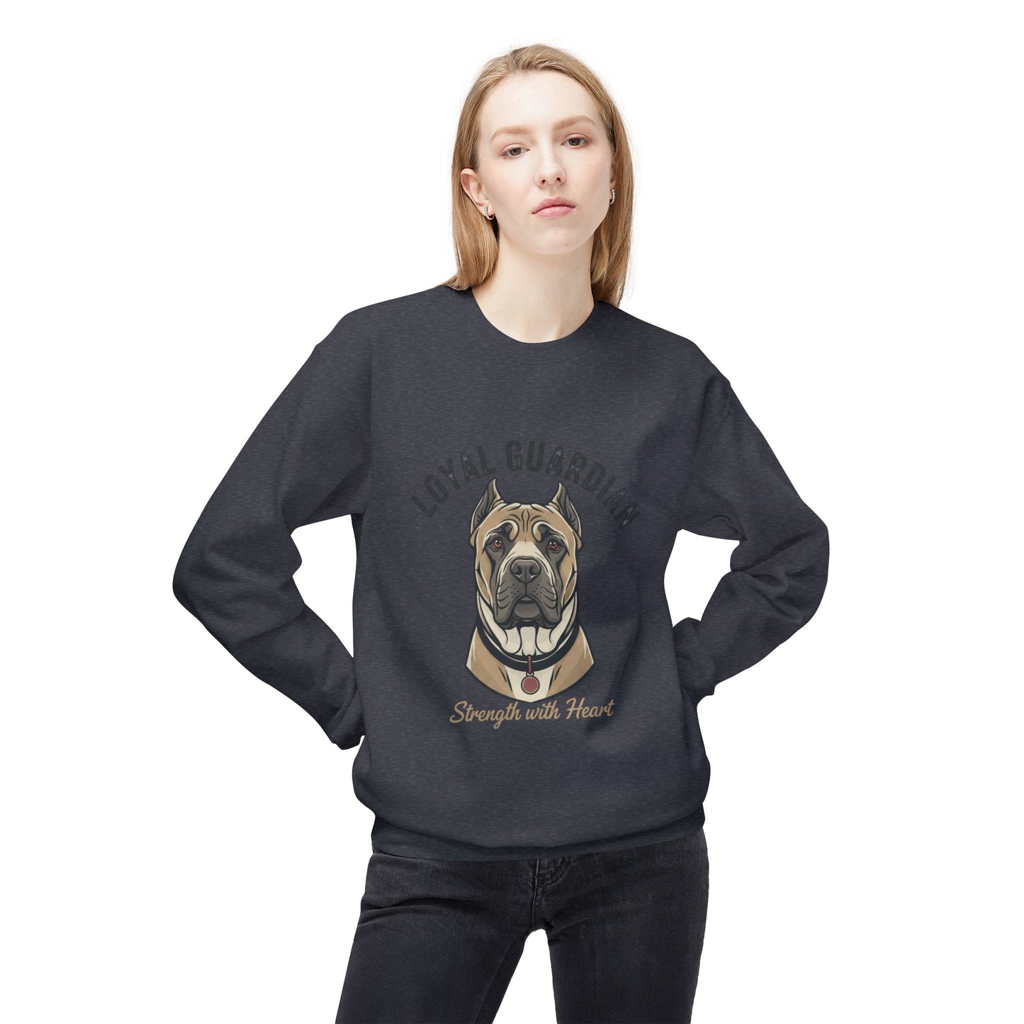 Loyal Guardian Sweatshirt — "Strength with Heart" Dog Crewneck