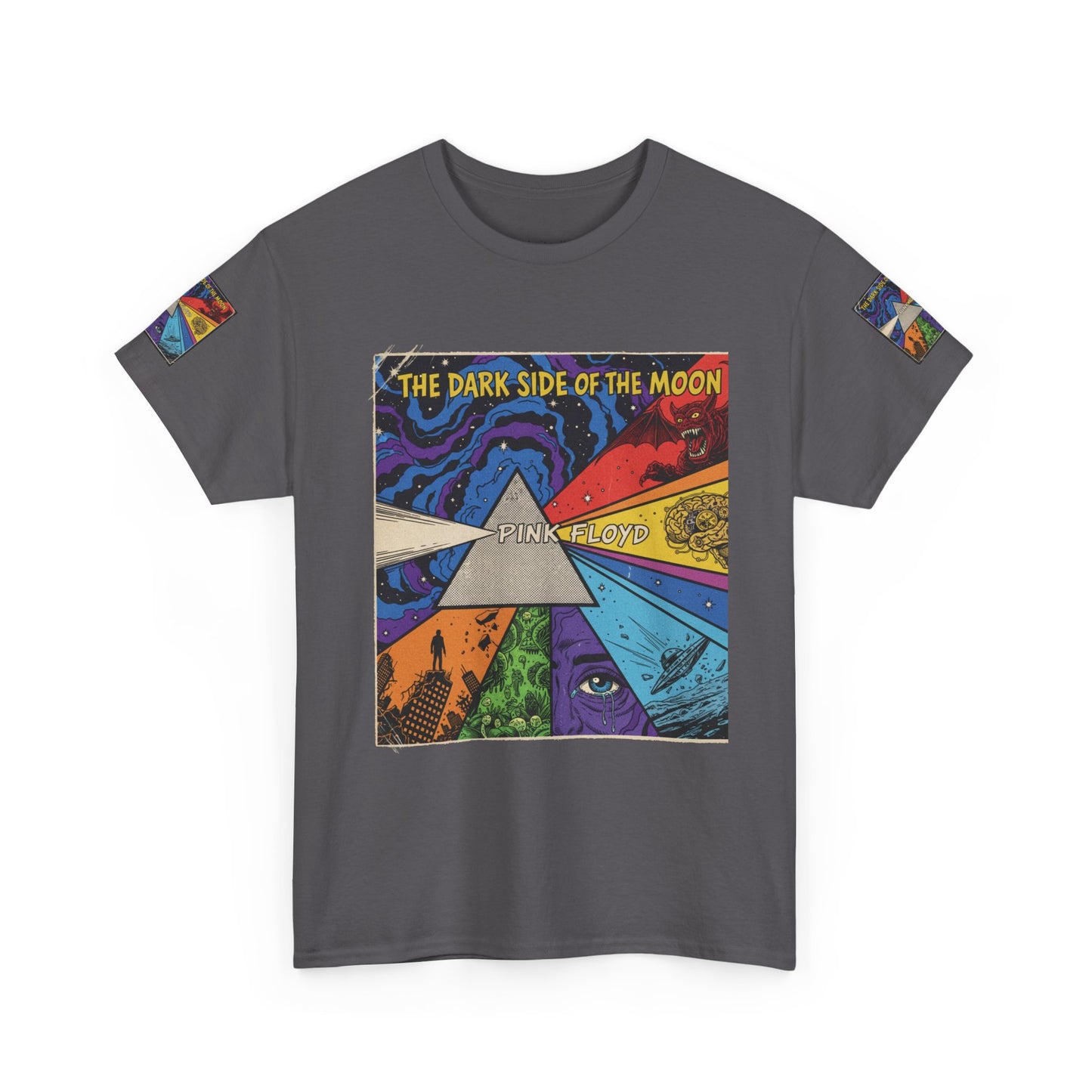 Retro Psychedelic 'The Dark Side of the Moon' Tee