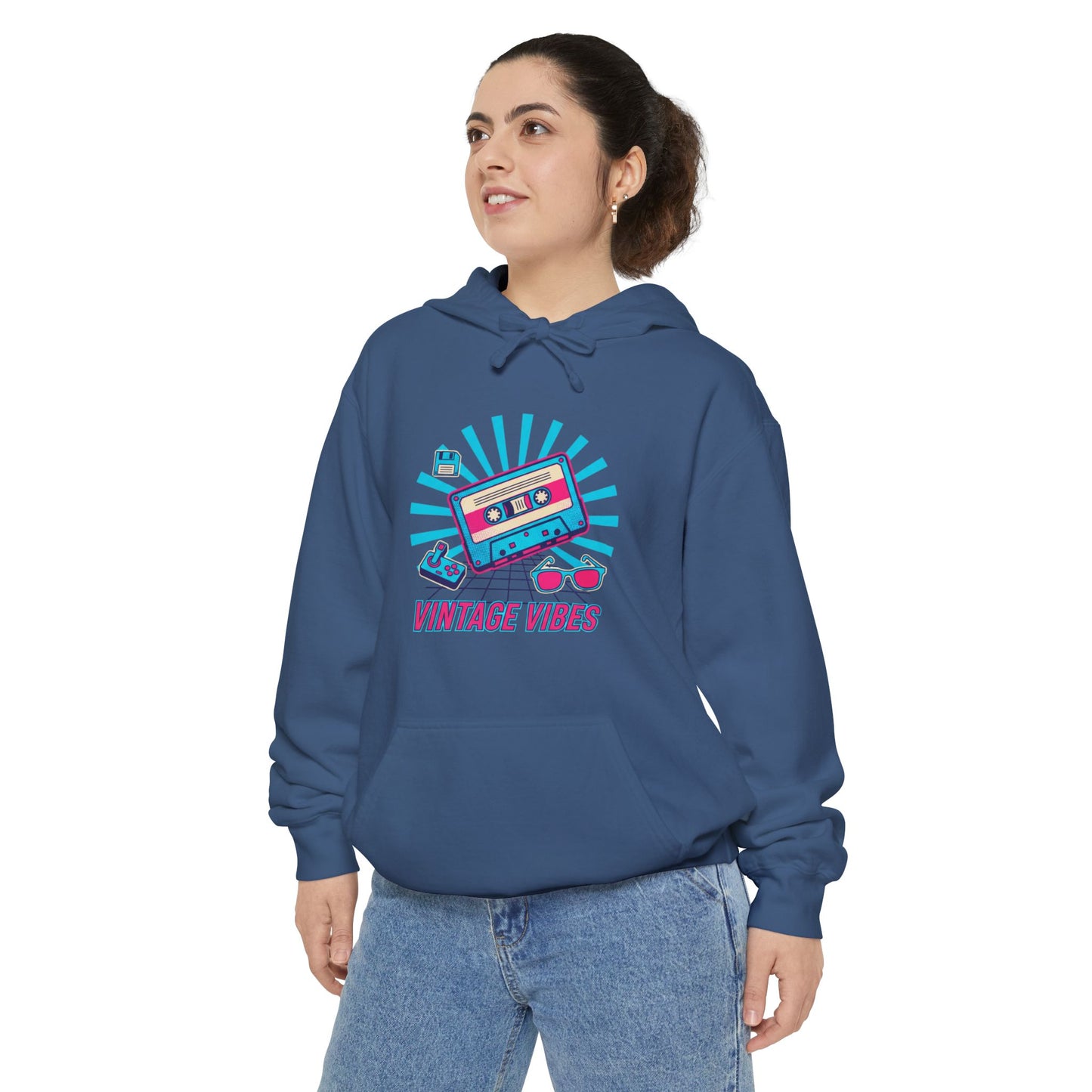 Hoodie — Retro Sunshine "Choose Kind" Graphic