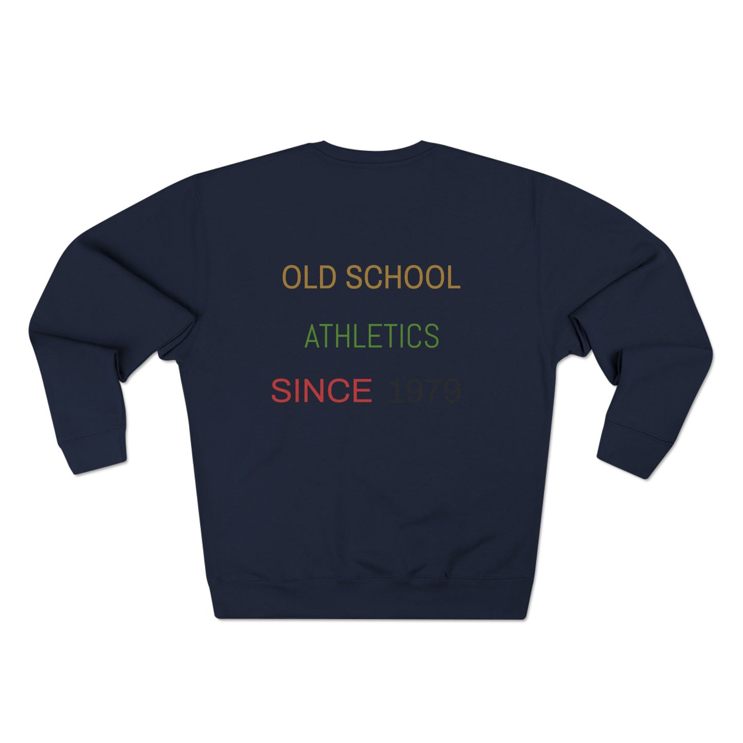 Vintage Surf Crewneck Sweatshirt — "Old School Athletics" Graphic
